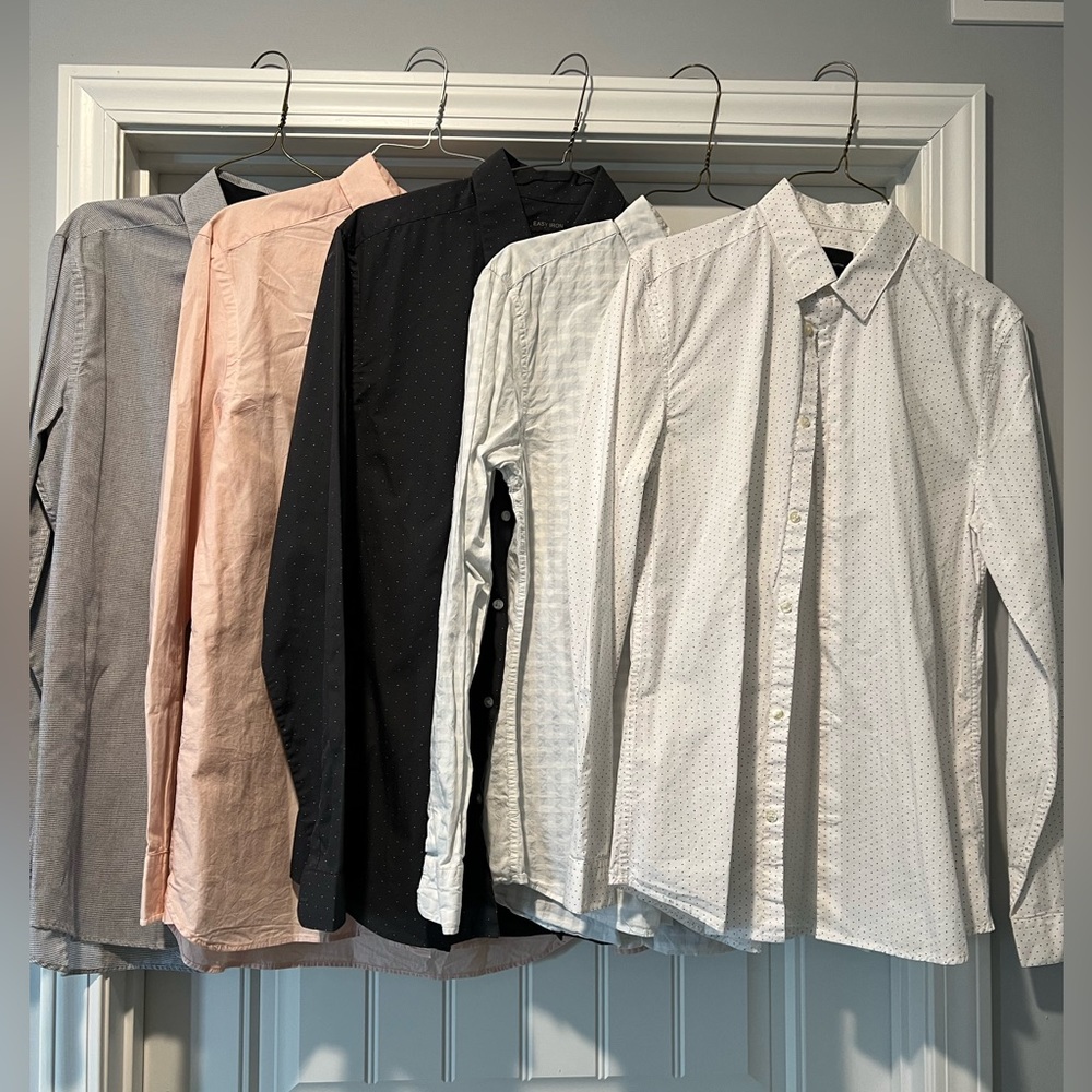 H & M men’s size small dress shirts. Lot of 5